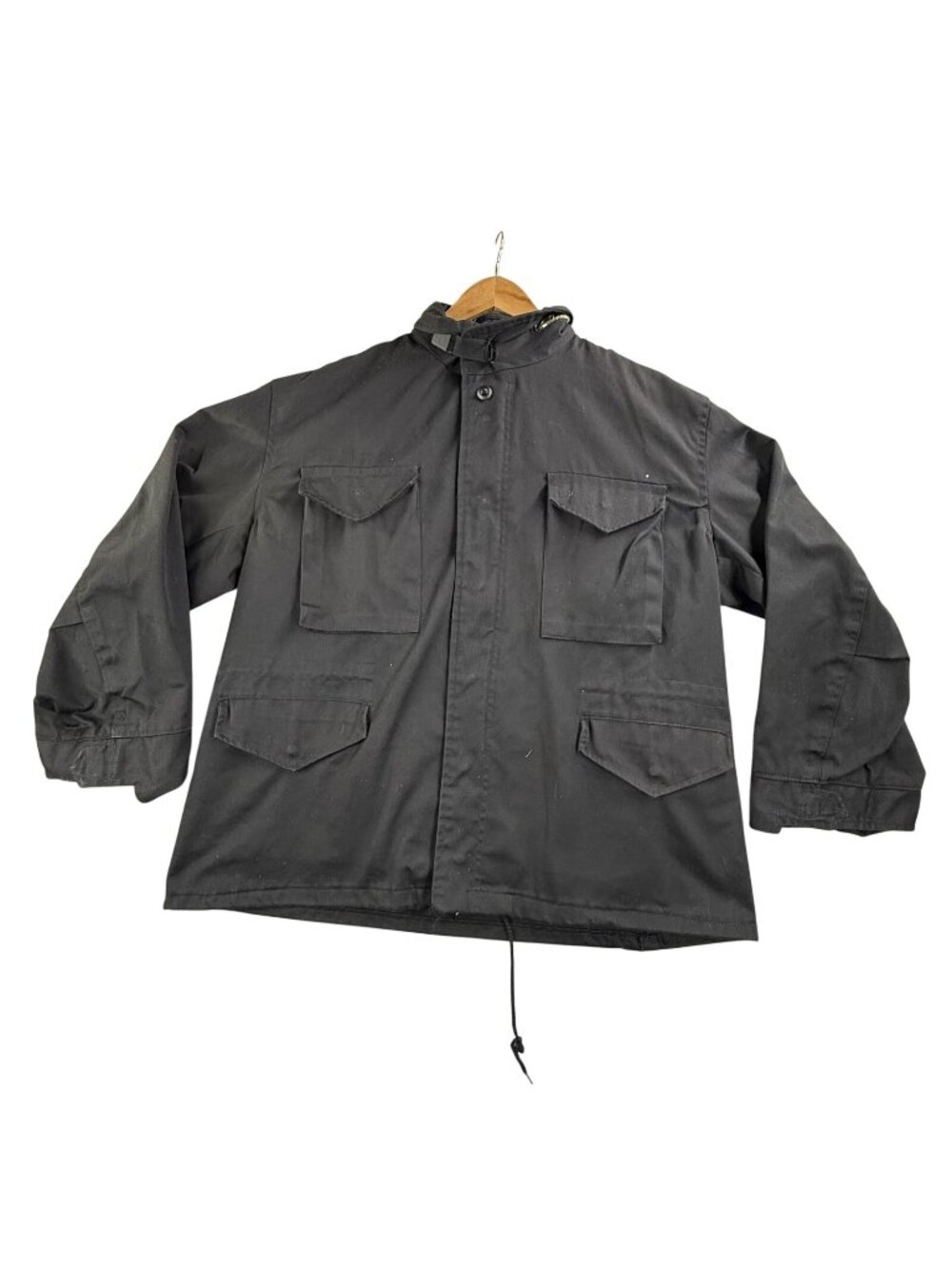 Vintage Corinth Manufacturing Jacket Mens XL Black M-65 Field Coat Cold Weather